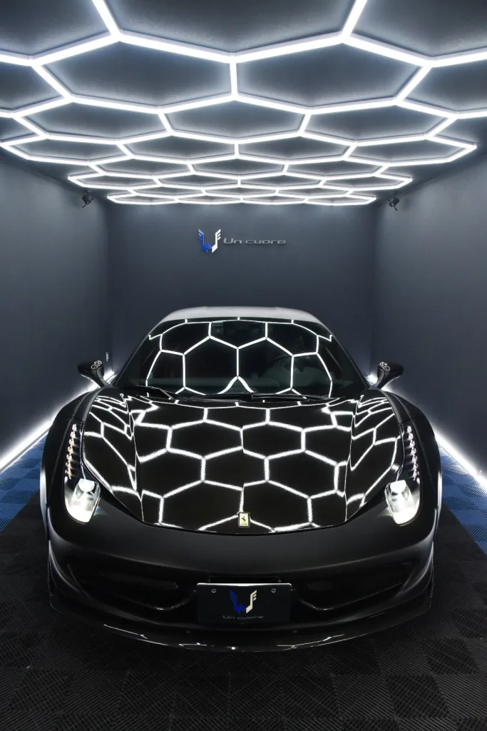 458 ITALIA　マットセラミックコーティング(耐久3年)　横浜市都筑区　アンクオーレ