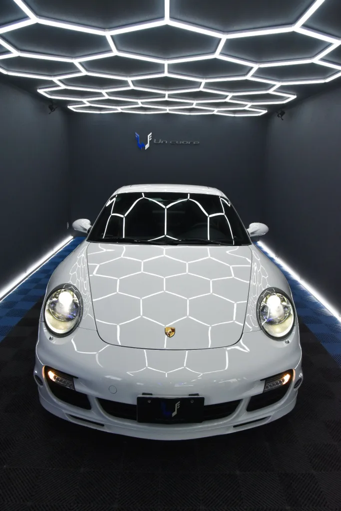 施工事例997 turbo　クオーレルッソコーティング(耐久５年)　横浜市都筑区　カーコーティング専門店　アンクオーレ